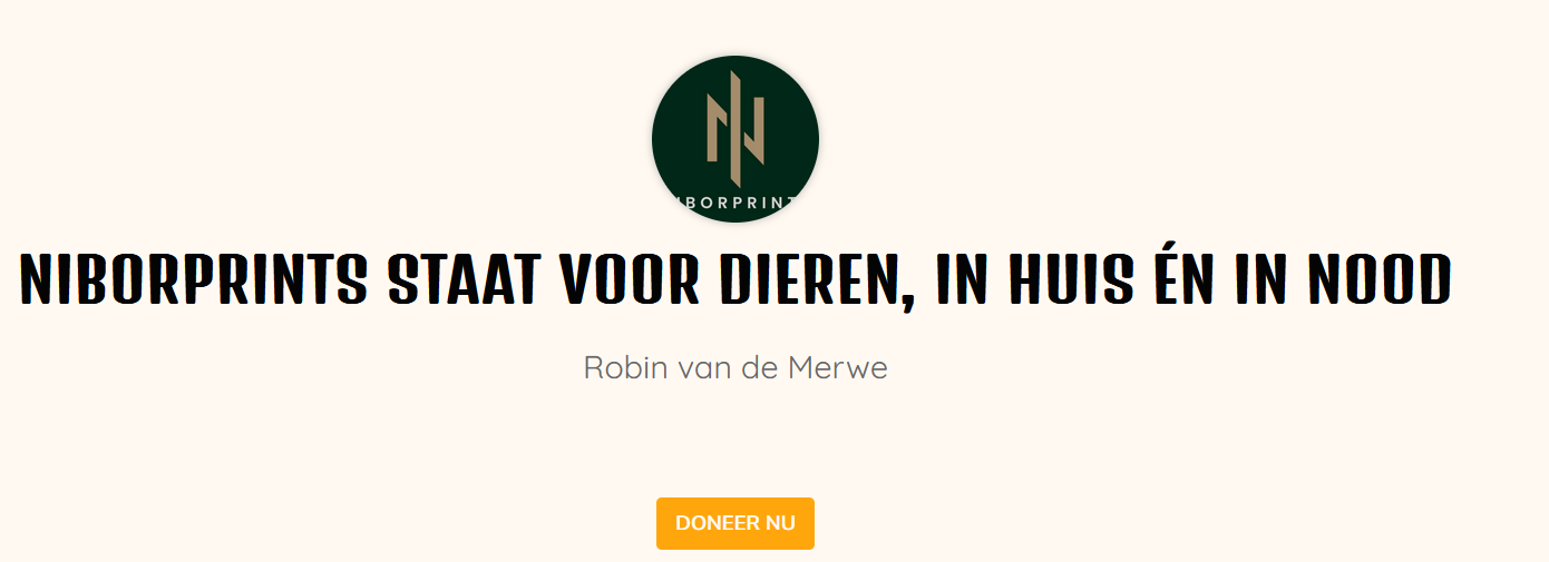Steun een dier in nood