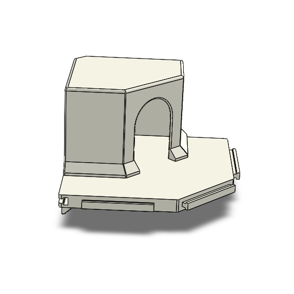 Grote hoekplank met magneten - modulair systeem