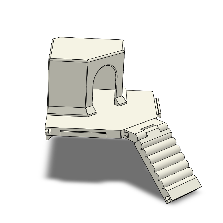 Grote hoekplank met magneten - modulair systeem