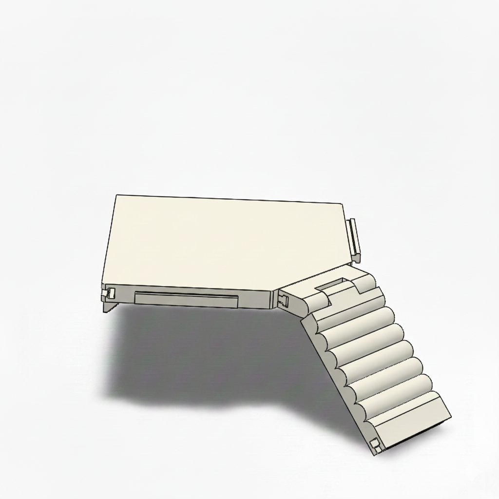 Grote hoekplank met magneten - modulair systeem
