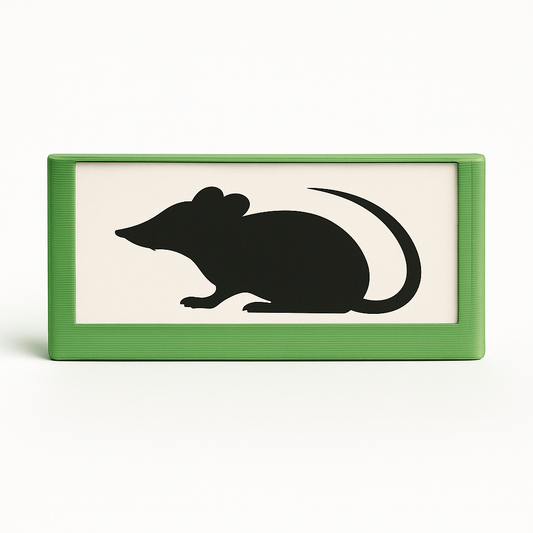 Naamkaartje met tralie bevesting