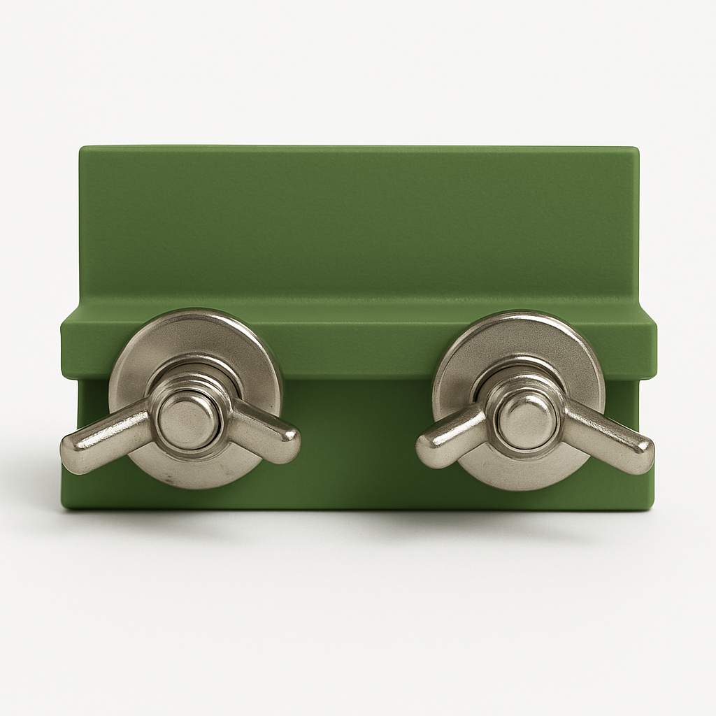 Naamkaartje met tralie bevesting