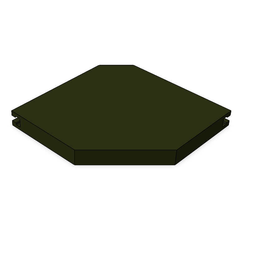 Hoekplankje (21x21x2.3cm)