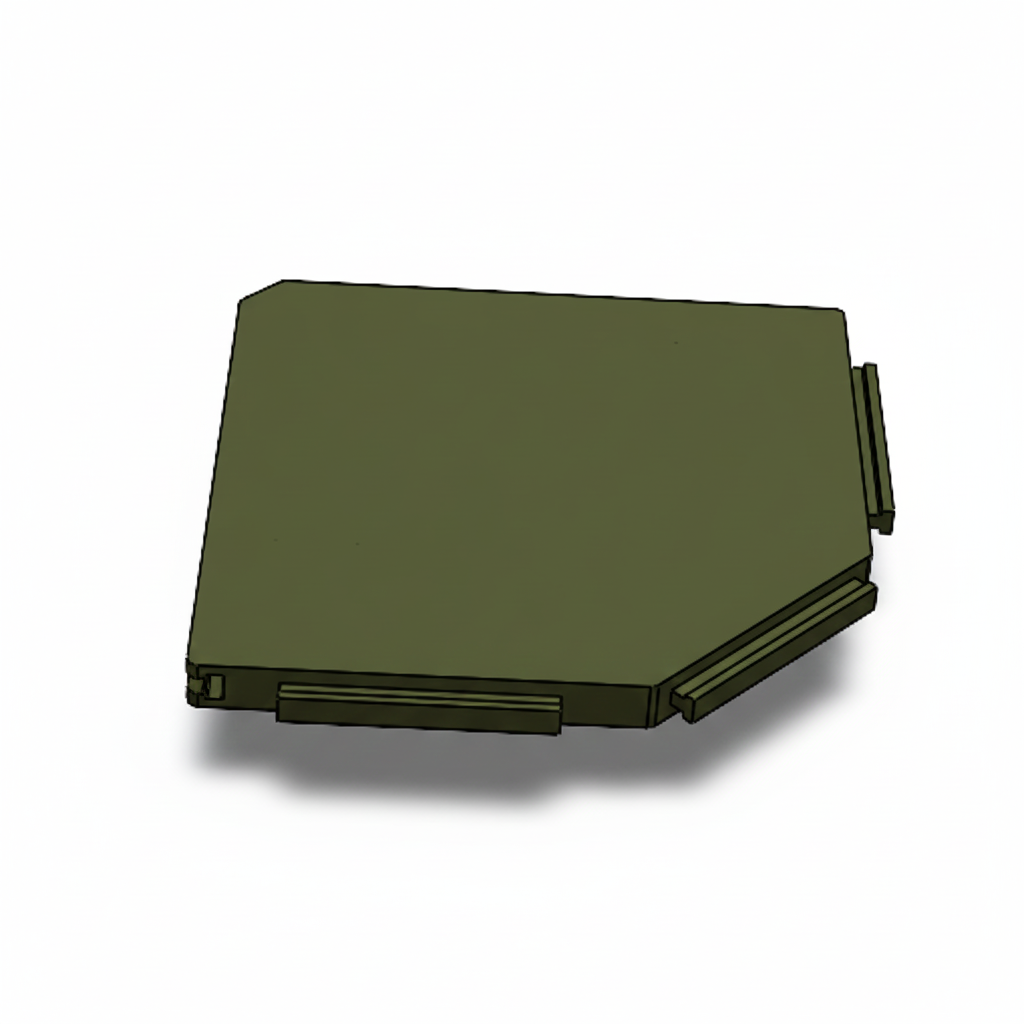 Grote hoekplank met magneten - modulair systeem