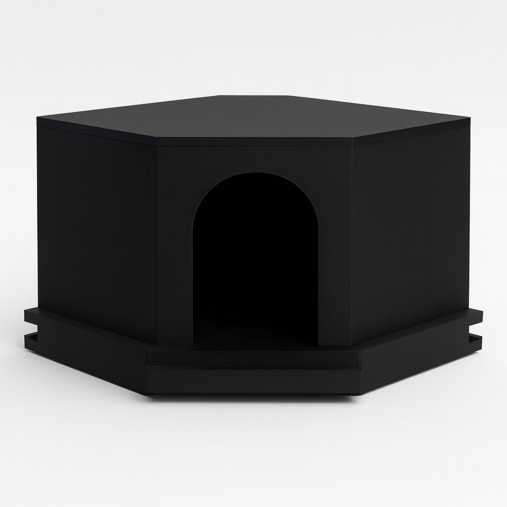 Hangend hoekhuisje (met trap)