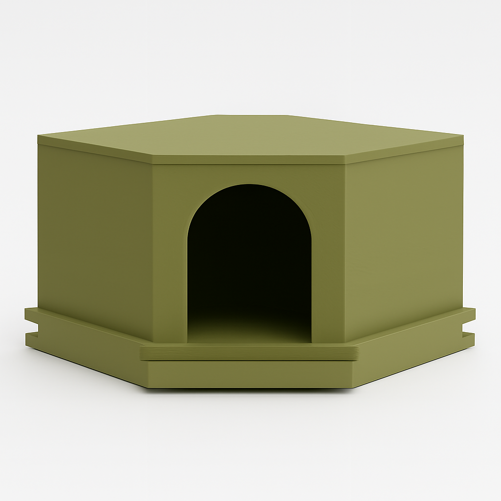 Hangend hoekhuisje (met trap)