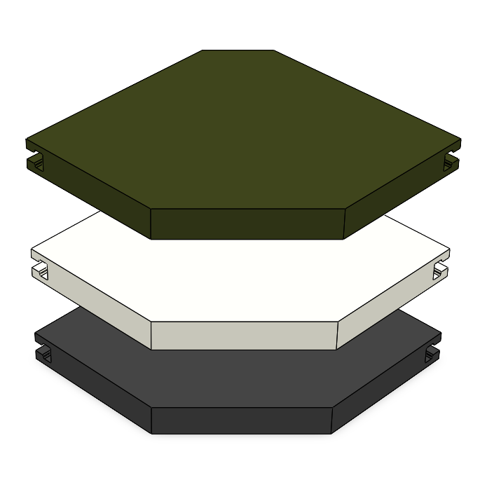 Hoekplankje (21x21x2.3cm)