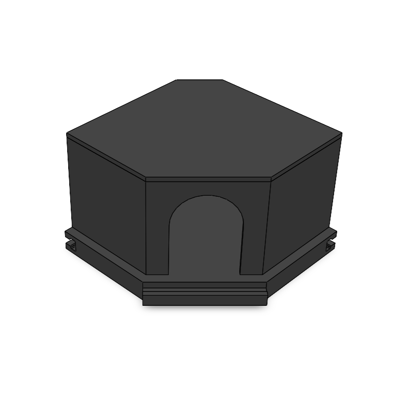 Hangend hoekhuisje (met trap)